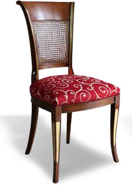 Cherry chair with cane