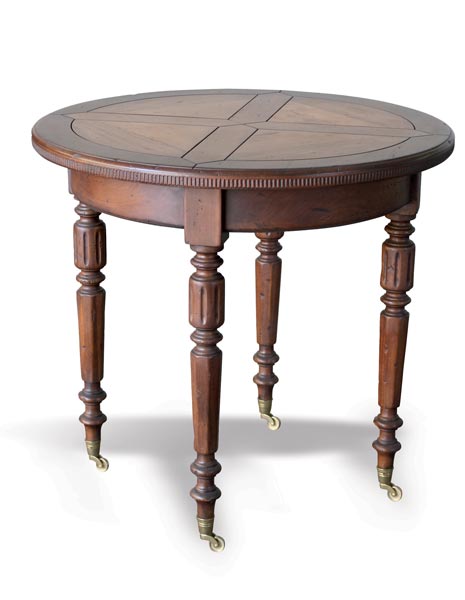 Parquet table in walnut